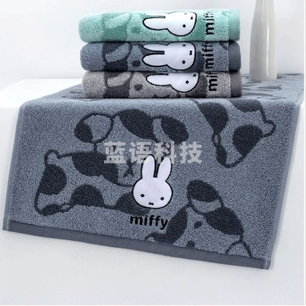 金号纯棉米菲毛巾纯棉卡通米菲兔绣花面巾新品01FA0034A