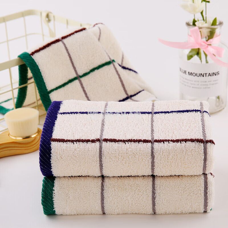 金号 小方巾2616A 纯棉方格吸水方巾 34*33cm(颜色随机) 单位：条