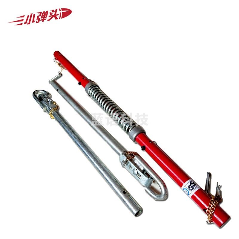 拖车杆 硬托拖车杠拖车杆防追尾拖车带汽车拖车绳带全钢制轻卡 3吨带缓冲