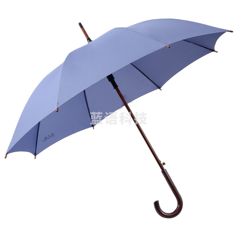 天堂伞弯柄伞木柄伞直杆伞晴雨伞长柄伞半自动伞定制广告伞印刷logo印字 118e 蓝灰色