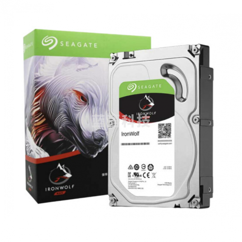 希捷(SEAGATE) 12TB 7200rpm【ST12000VN0008】 NAS硬盘 PMR CMR垂直磁记录 网络存储 SATA 希捷酷狼 数据恢复