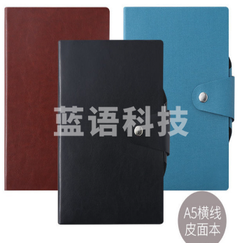 晨光APYG1Y99带笔夹磁扣插袋皮面112页A5 颜色备注