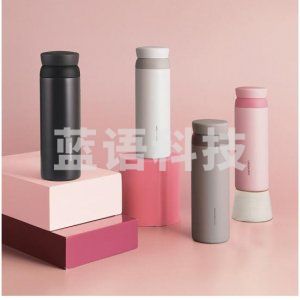 乐扣乐扣 lock&lock LHC4211WHT 憧憬旋转保温杯 不锈钢学生杯子 350ML 白色