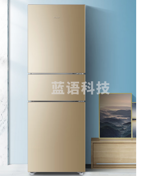Haier/海尔冰箱风冷无霜家用中小型宿舍出租房三门三温区软冷冻节能电冰箱BCD-216WMPT