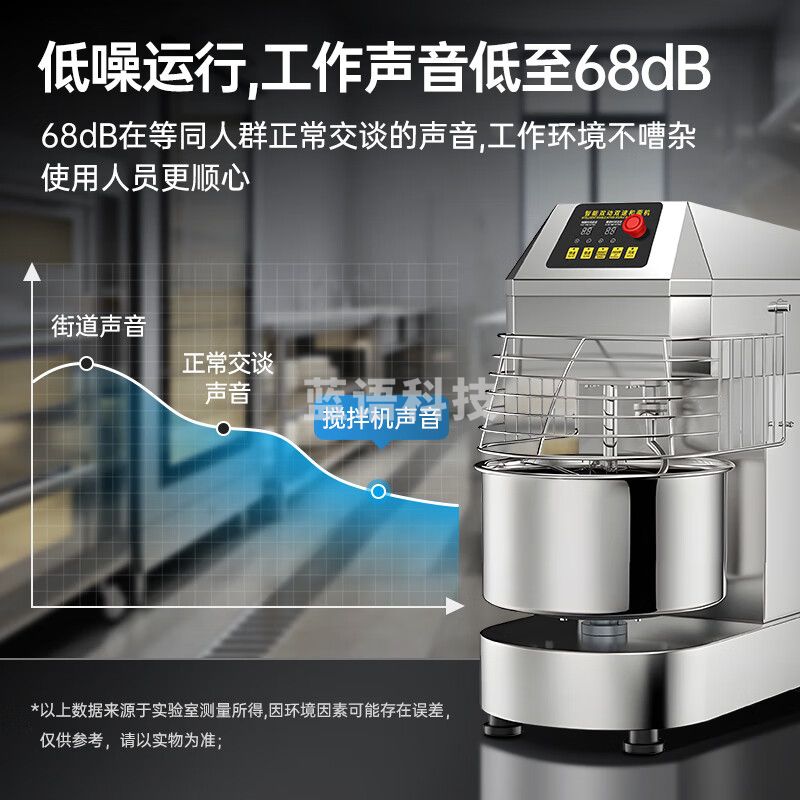 碧野（BIYE）和面机商用 搅面揉面搅拌机数显双速双动智能变频大型全自动不锈钢大容量和面机 BX-YF-SD200