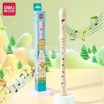 得力(deli)8孔德式竖笛 C调 教学推荐 附姓名贴 YW503G_8白色