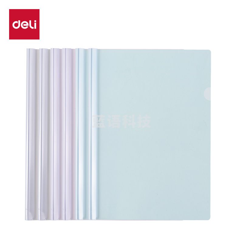 5月新品 得力PP681觅光10mm固纸水滴抽杆夹(混)(5个/包)