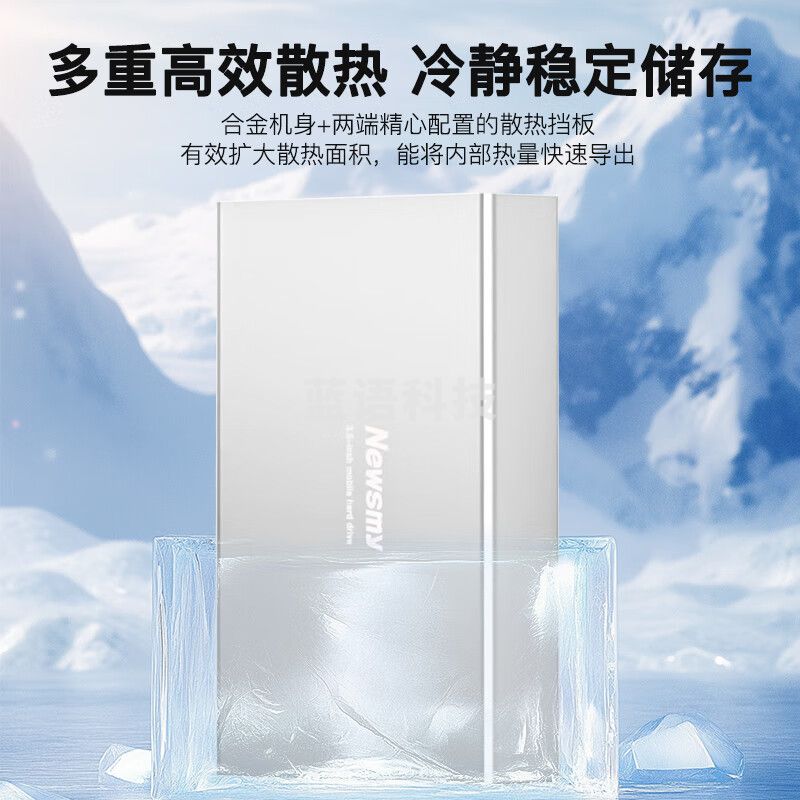 纽曼（Newsmy）4TB 移动硬盘机械 3.5英寸 桌面存储 星际系列时尚版 Type-C 3.1 太空银 金属外壳 家庭数据仓库
