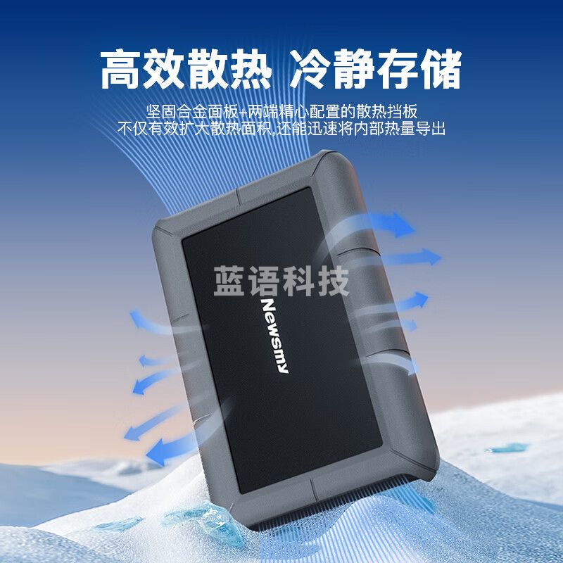纽曼（Newsmy）20TB 移动硬盘 3.5英寸 桌面存储 星际系列 Type-C 3.1 硅胶保护金属外壳 大容量