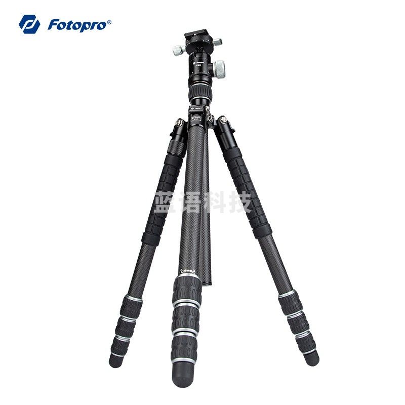 富图宝（Fotopro)X5C-PRO 双全景云台 可独脚 索尼佳能微单数码相机摄影摄像专业碳纤维三脚支架