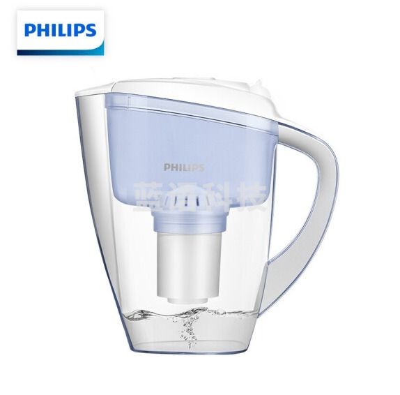 飞利浦(PHILIPS)WP2802 净水壶 家用滤水壶 厨房自来水过滤器 除氯除菌超滤净水器