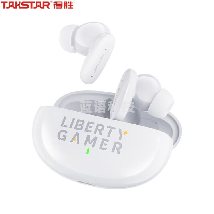得胜（TAKSTAR）自由玩家LE100W真无线蓝牙耳机入耳式冰川白