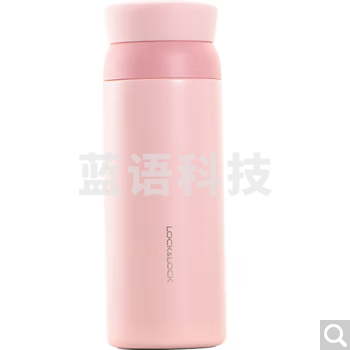 乐扣乐扣 lock&lock LHC4211PIK 憧憬旋转保温杯 不锈钢学生杯子 350ML 粉色