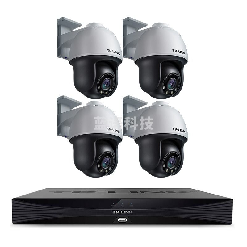 TP-LINK 监控套装 摄像头+H.265+6T硬盘 四路POE TL-IPC633P-A