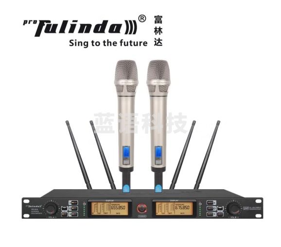 富林达（proFulinda） SR-66A专业一拖二演出真分集远距离300米舞台婚庆无线话筒 SH5手持