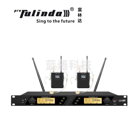 富林达（proFulinda） KP-820专业无线话筒一拖二麦克风舞台演出U段手持 头戴