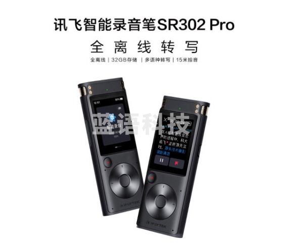 （下单前请咨询）科大讯飞(iFLYTEK)AI智能录音笔SR302 Pro 星空灰..