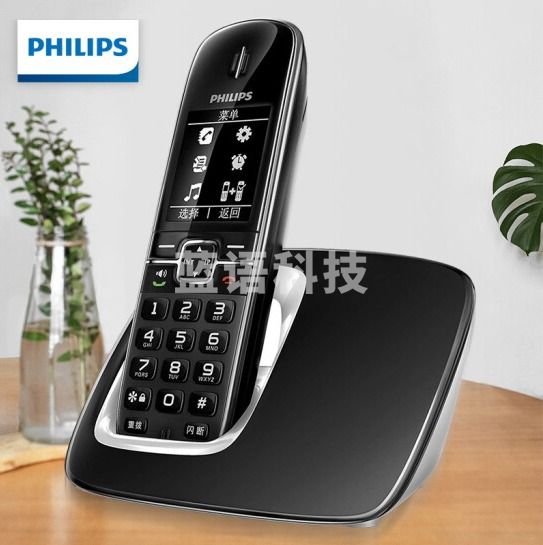 飞利浦DCTG4901 无绳电话机 无线座机 单头机 黑色
