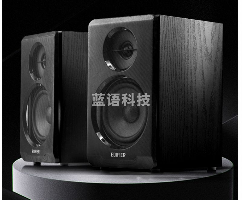 漫步者(EDIFIER)R33BT 2.0声道 木质多媒体音响音箱 笔记本电脑音响 蓝牙音箱 黑色