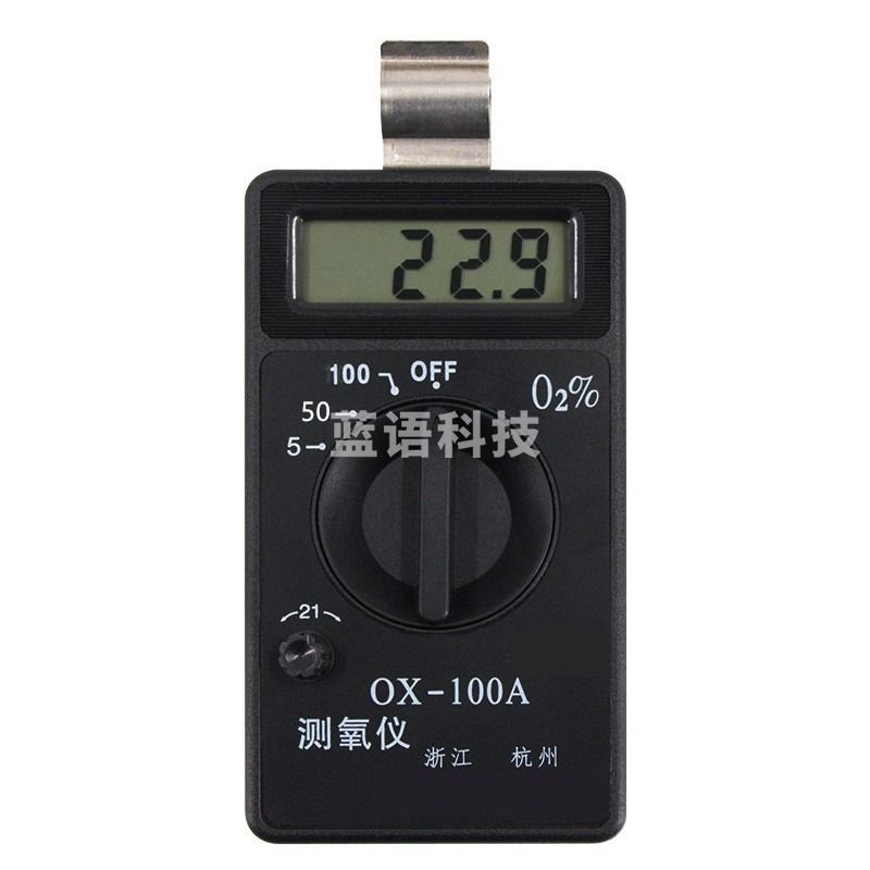 Bamuace测氧仪 氧气浓度检测仪OX-100A便携式氧气纯度分析仪氧含量测定仪