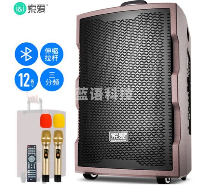 索爱soaiy SA-K29 移动拉杆户外音箱 旗舰款12英寸三分频 蓝牙音响扩音设备TJRRSFYJD202303011610519
