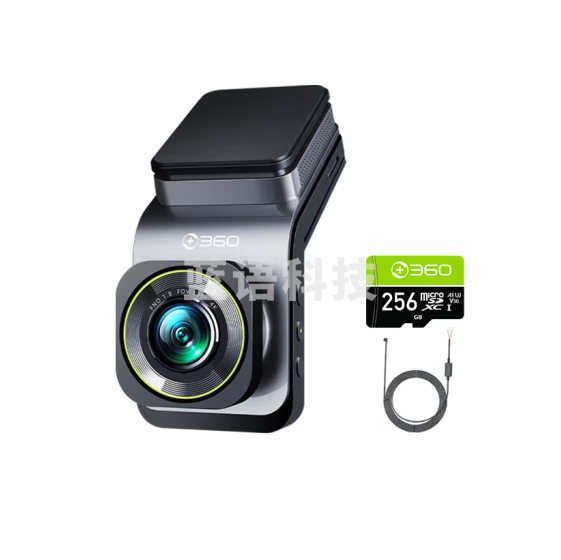 360行车记录仪高清 G900 4K超高清 双频wifi+256G卡+降压线
