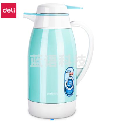 得力8965保温壶1.9升玻璃内胆暖水瓶 暖水壶