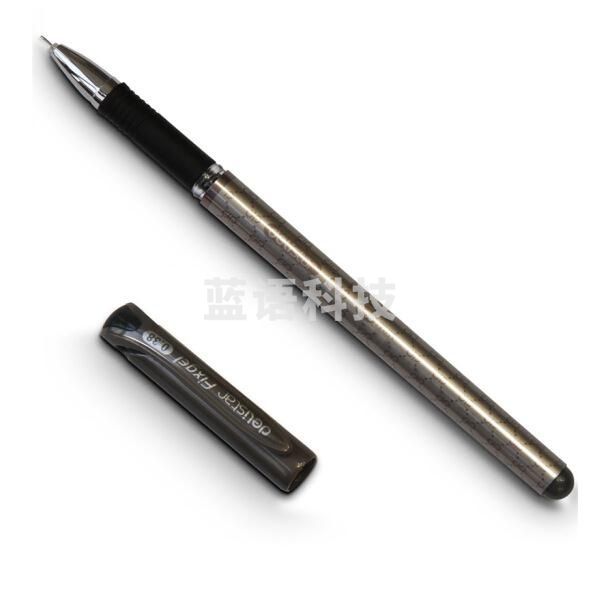 得力 （deli） S43 优雅十字纹细杆中性笔（12支一盒 整盒起售）