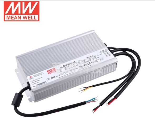 明纬（MEANWELL）HLG-600H-24 防水LED电源基本型路灯亮化照明 24V25A
