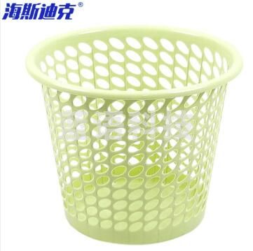 海斯迪克 HKL-6 商用垃圾篓 简约时尚纸篓 镂空垃圾桶 厨房卫生间塑料垃圾桶颜色随机（1个）