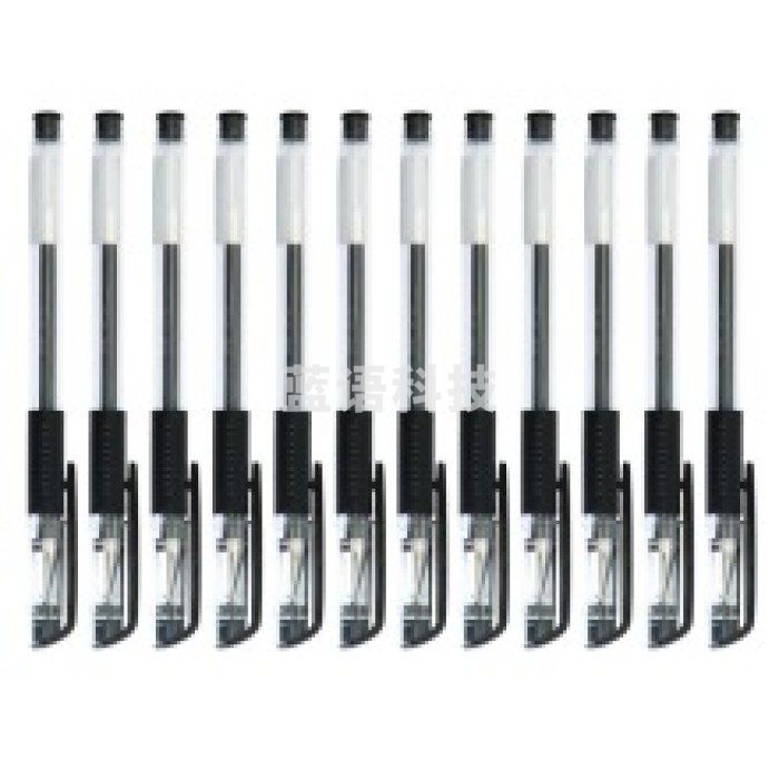 得力（deli） 6600ES 中性笔碳素笔中性笔 0.5mm 黑色 12支/盒