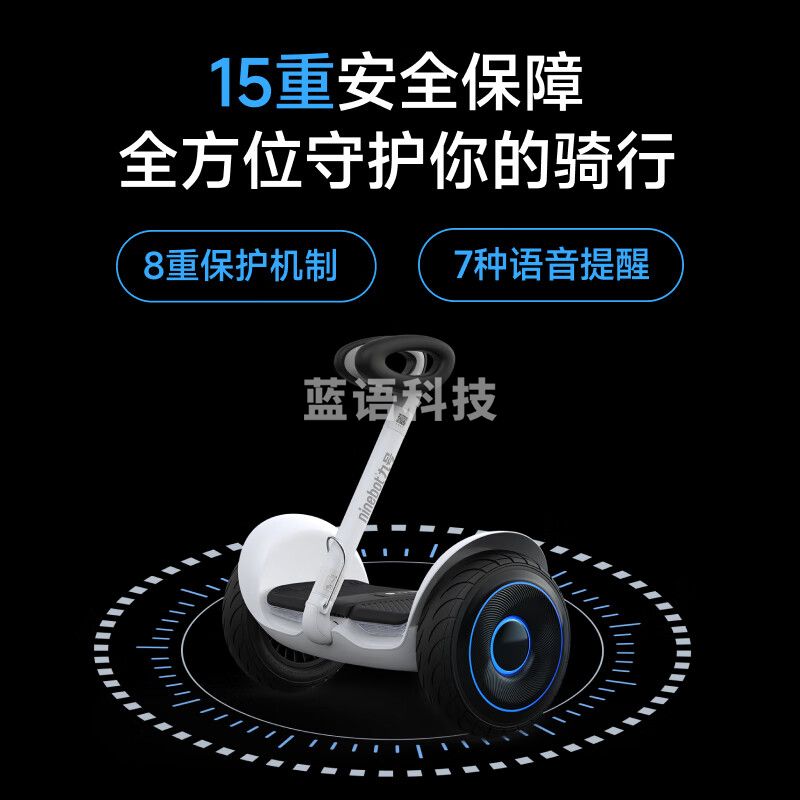 九号（Ninebot） 平衡车 代步腿控电动车体感 智能长续航 L6黑色