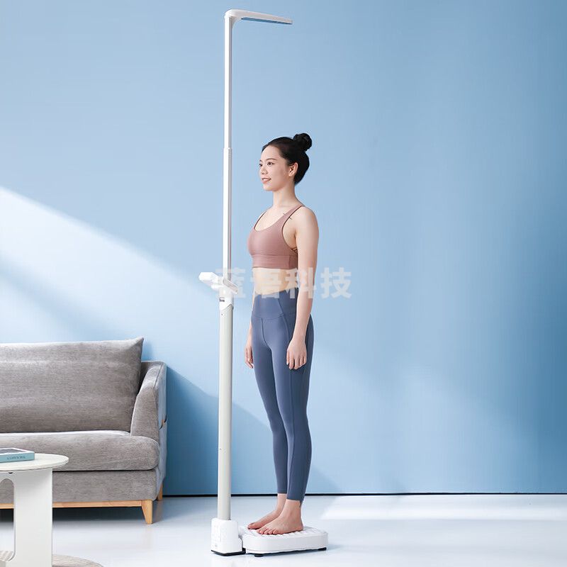 香山超声波身高体重测量仪 电子秤人体身高体重秤体脂秤 身体数据分析 Type-C充电款 WEF111R