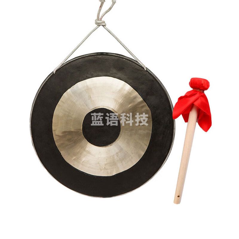 豪利特HLT40cm开道锣传统响铜锣纯铜大锣防汛锣抄锣铜锣+锣锤可定制 HLT-KD40CM