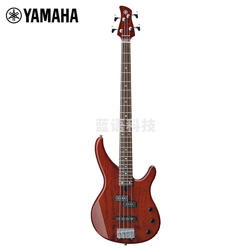 雅马哈（YAMAHA）电贝司 四弦贝斯入门初学吉他热带风情木贴面TRBX174EWRB麦梗色