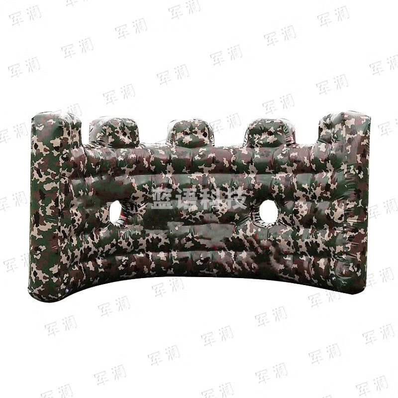 军澜充气C墙3m*1.5m*1.8m充气掩体障碍物演习训练攻防场地道具JL5971