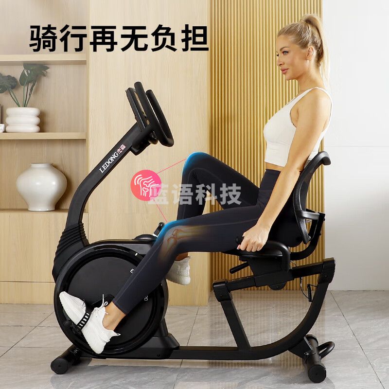 杰森（LEDONG）卧式健身车动感单车家用健身自行车 老人健身器材智能脚踏车R20-C