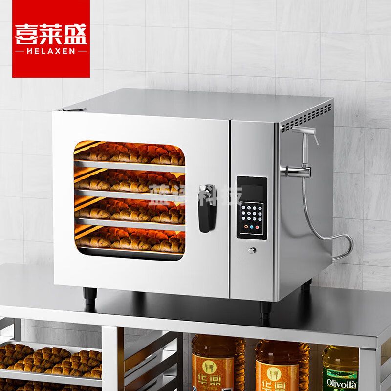喜莱盛烤箱商用多功能蒸烤箱风炉一体机 全自动商用电烤箱烤鸭炉烧腊披萨炉四层YKLL-6