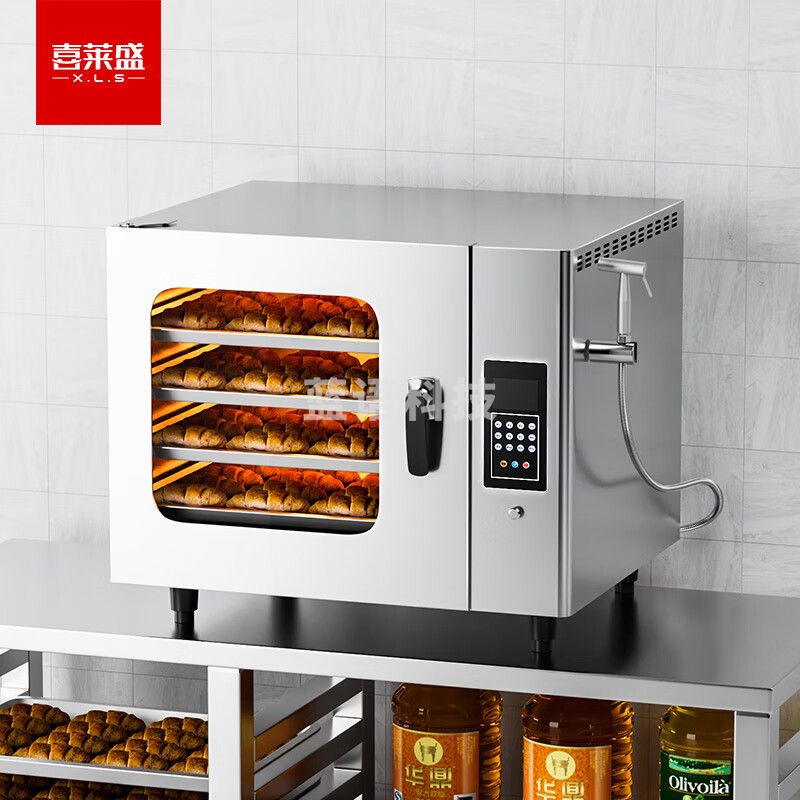 喜莱盛烤箱商用多功能蒸烤箱风炉一体机 全自动商用电烤箱烤鸭炉烧腊披萨炉四层YWKX-4