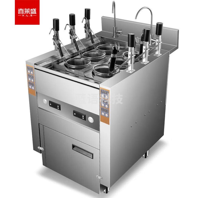 喜莱盛商用全自动升降煮面炉 多功能节能智能定时煮饺炉YZML-6