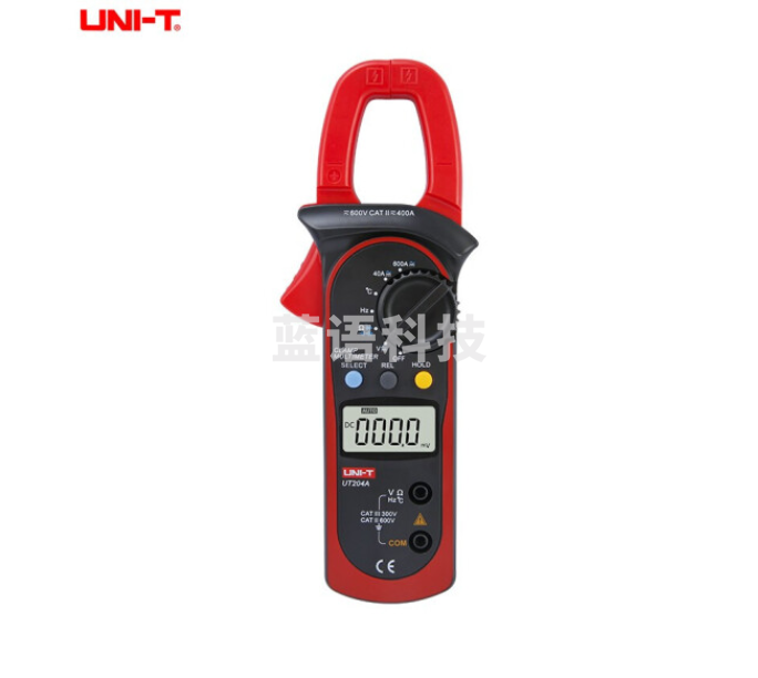 优利德钳形表电流表数字万用表万能表高精度钳表电工用钳型表万能表钳流表交流便携数字钳形表 UT204A(交直流电流600A 电容 温度)