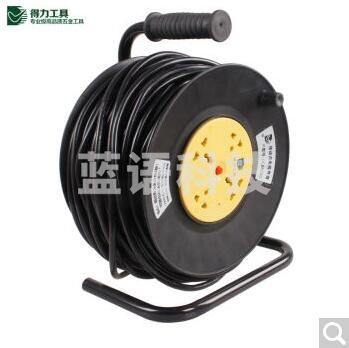 得力 线轴拖线盘 电源线盘20米 1.5平方