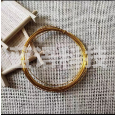 景泰蓝金丝彩砂工艺装饰画原材料彩丝  金色 1*0.5  10米