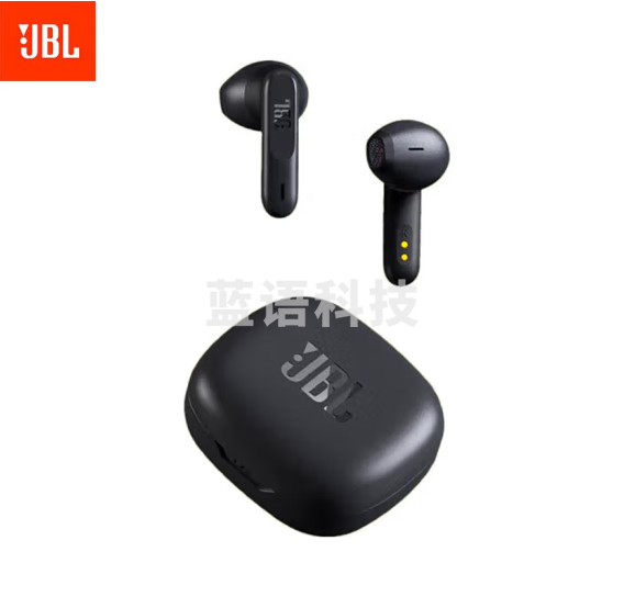 JBL WAVE FLEX 真无线蓝牙耳机 半入耳式音乐耳机 通话降噪运动防汗苹果安卓手机带麦游戏耳机 暗夜黑