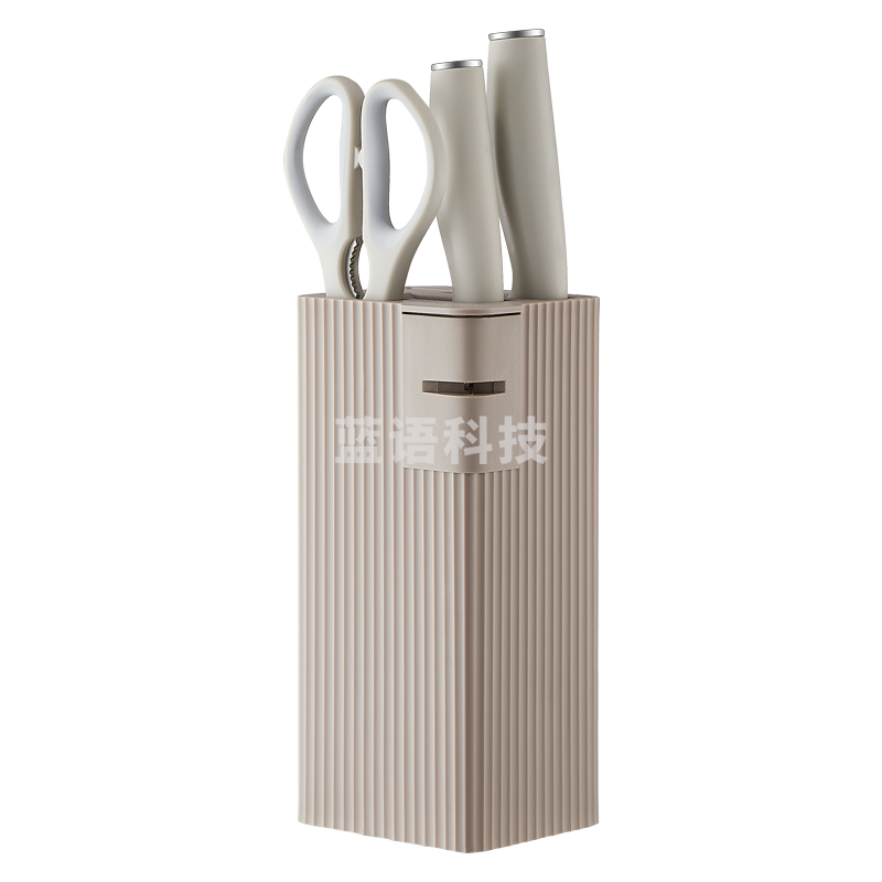 苏泊尔TK2120E 灵动系列厨房五件刀具套装 套刀 菜刀多用刀切片刀 优雅棕