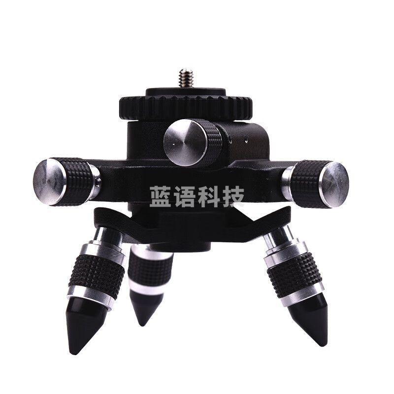 红外线水平仪金属底座多功能旋转底座1/4螺纹 水平仪金属底座充电锂电池配件 水平仪金属底座