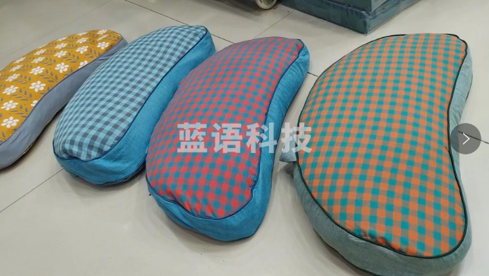 猫儿枕内充填荞麦壳 颜色标注