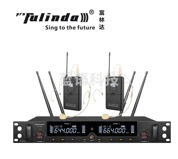 富林达（proFulinda） TS-1200EX真分集无线话筒一拖二麦克风舞台演出 头戴