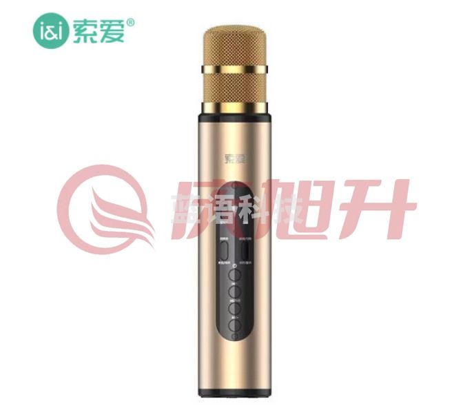 索爱 soaiy  MC20 无线蓝牙麦克风 录音主播声卡套装 话筒音响一体 香槟金 TJRRSFYJD2023022719292813