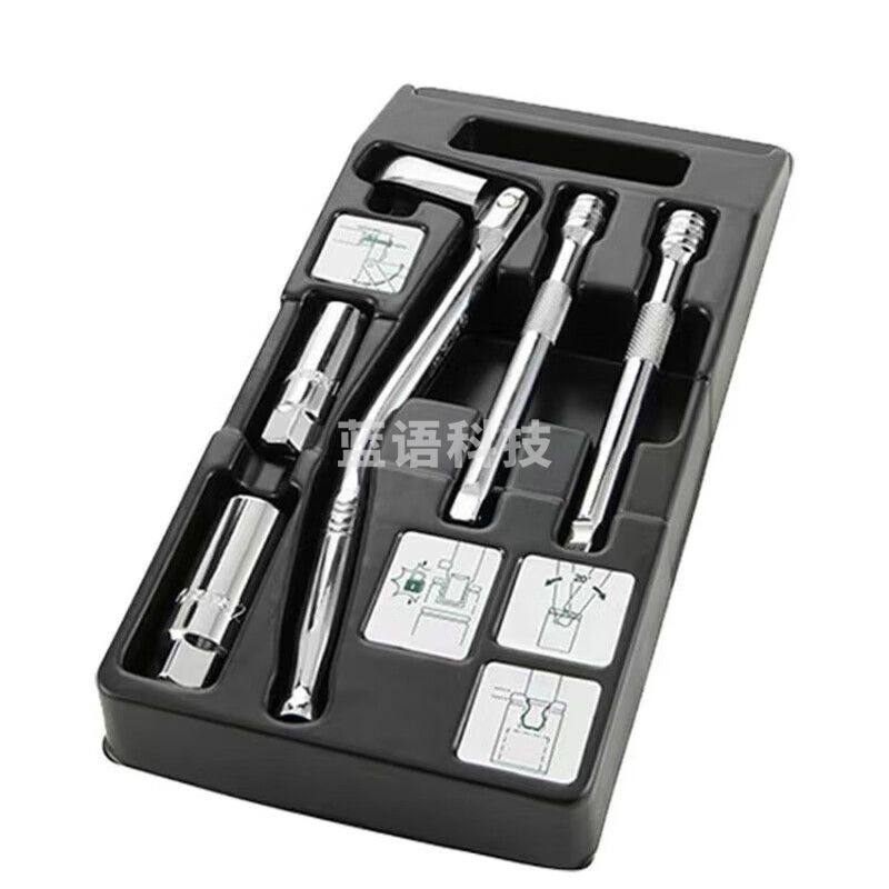 世达（SATA）09003 5件10MM系列火花塞套筒组套